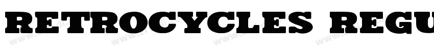 Retrocycles Regular字体转换